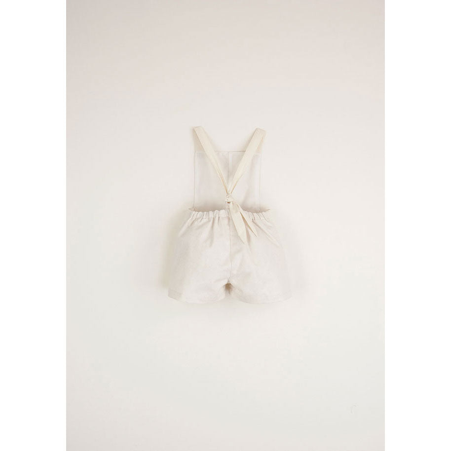 Popelin Off-White Dungarees