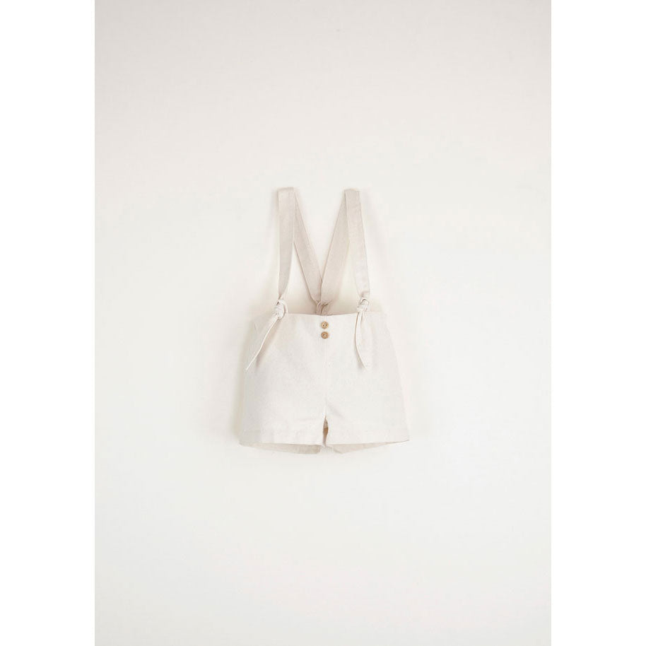 Popelin Off-White Dungarees With Removable Straps