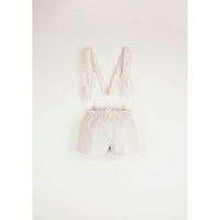 Popelin Off-White Dungarees With Removable Straps