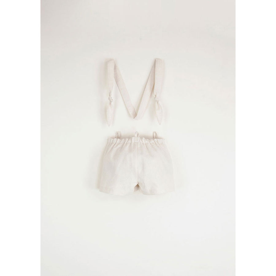 Popelin Off-White Dungarees With Removable Straps