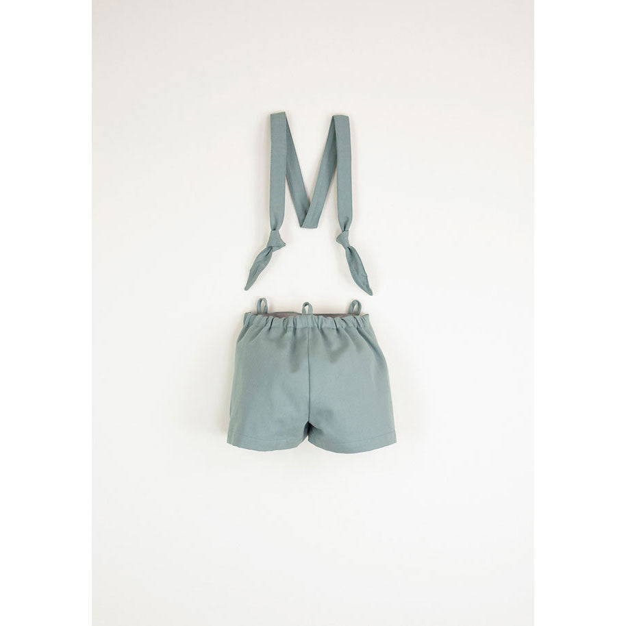 Popelin Aqua Marine Dungarees With Removable Straps