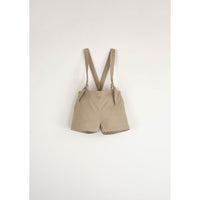 Popelin Beige Dungarees With Removable Straps