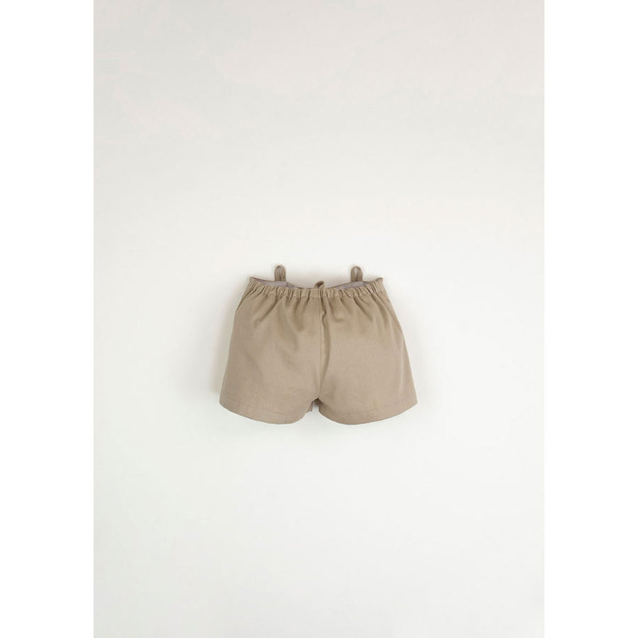 Popelin Beige Dungarees With Removable Straps