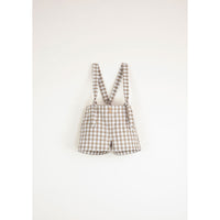 Popelin Gingham Dungarees With Removable Straps