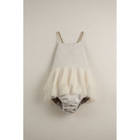 Popelin Pink Polka Dot Frill Romper