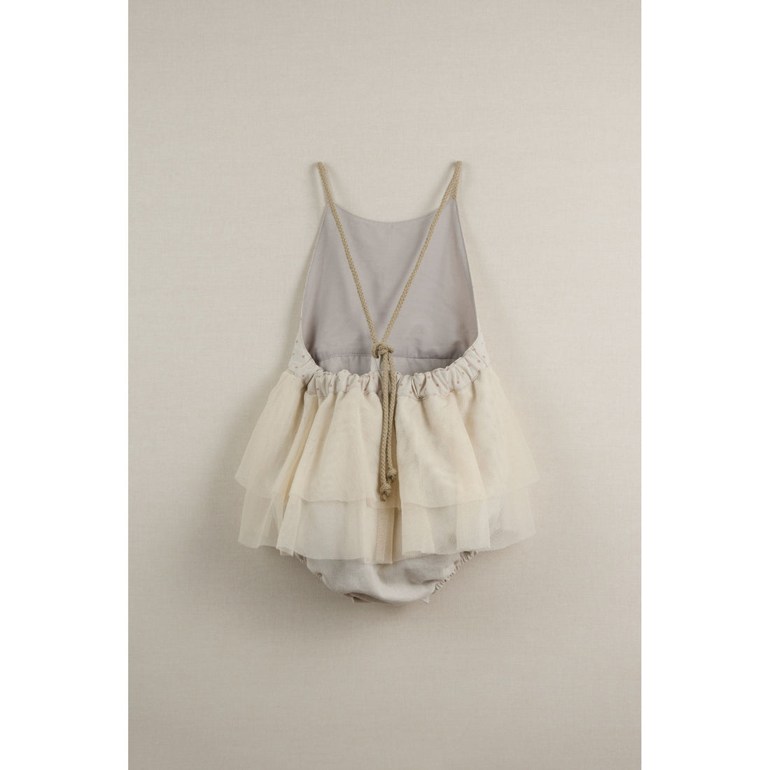 Popelin Pink Polka Dot Frill Romper