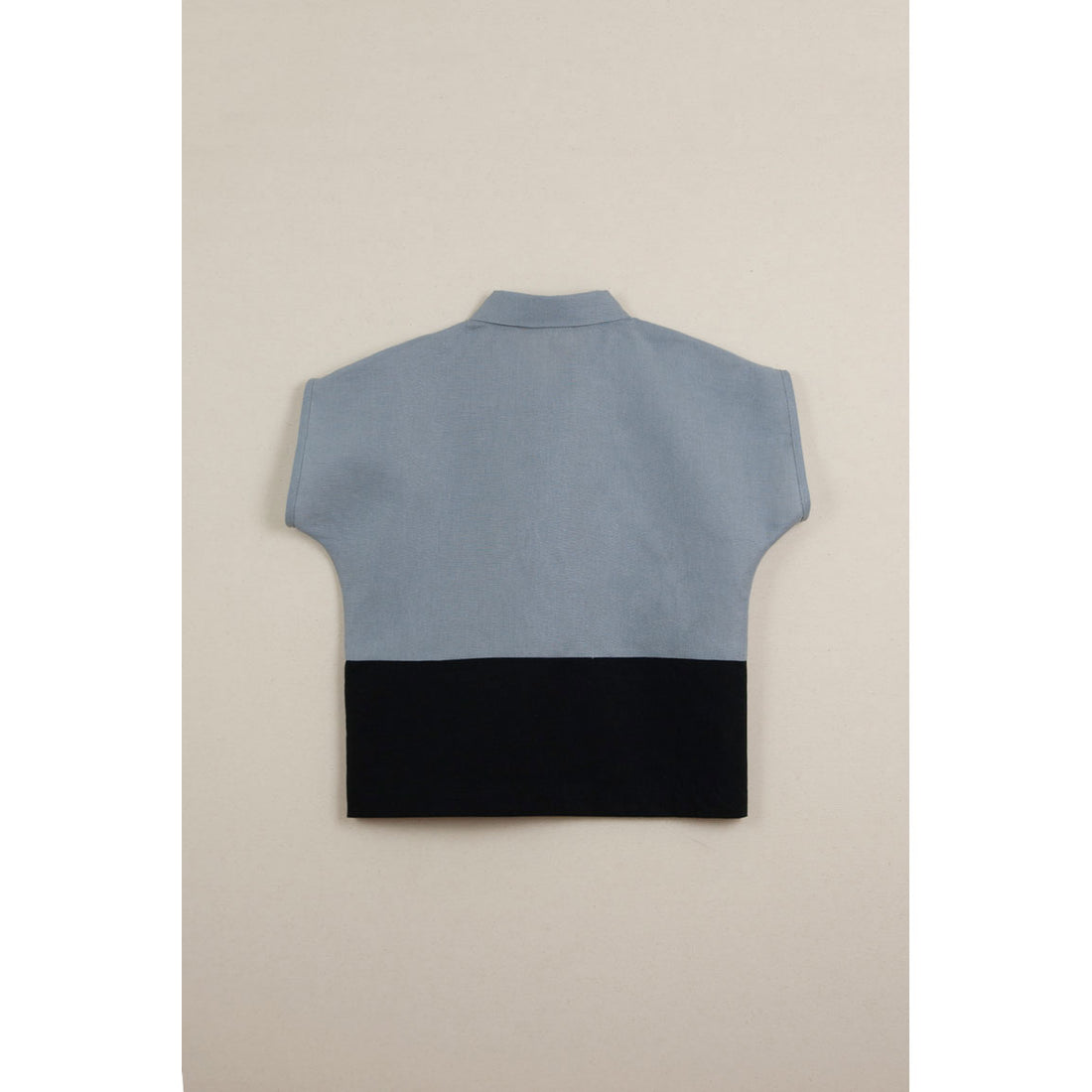 Popelin Blue Two Tone Shirt