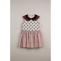 Popelin Pink Double Frill Dress