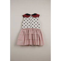 Popelin Pink Double Frill Dress