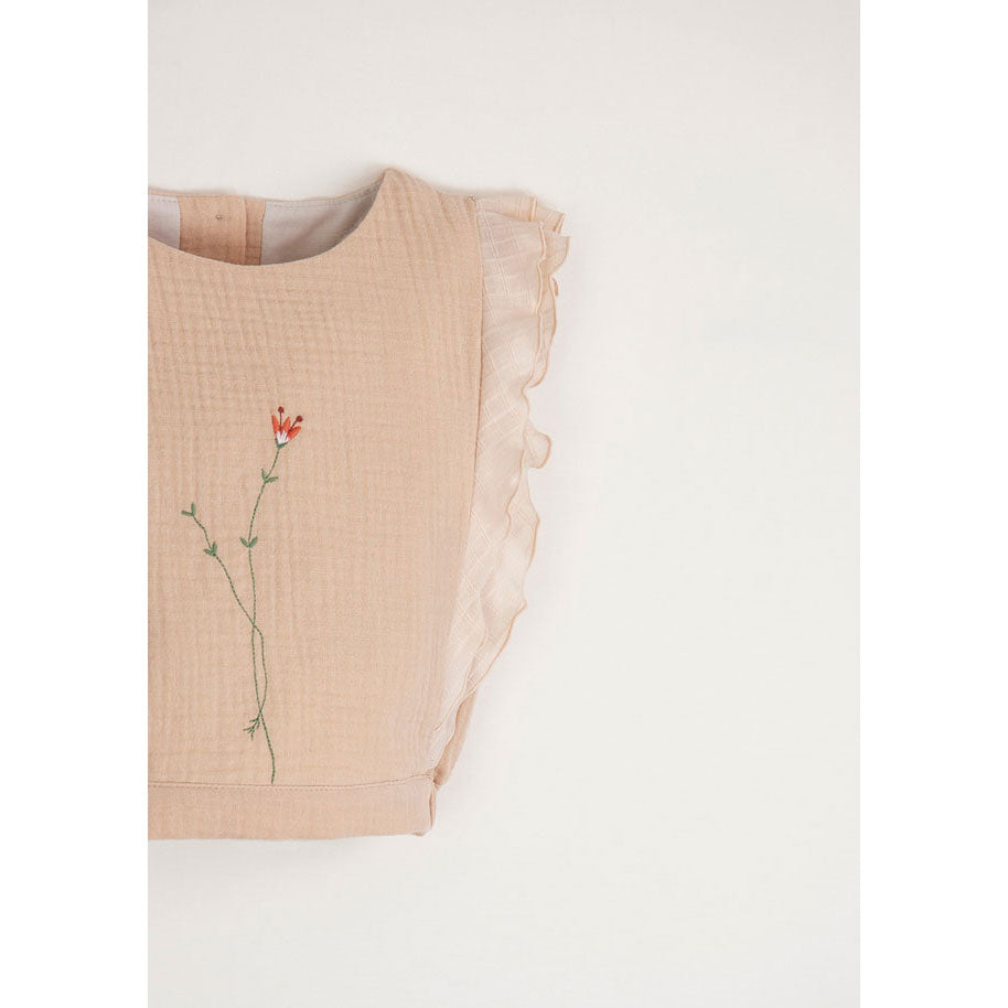Popelin Rosa Embroidered Top