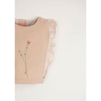 Popelin Rosa Embroidered Top
