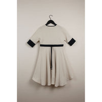Popelin Beige Cape Dress