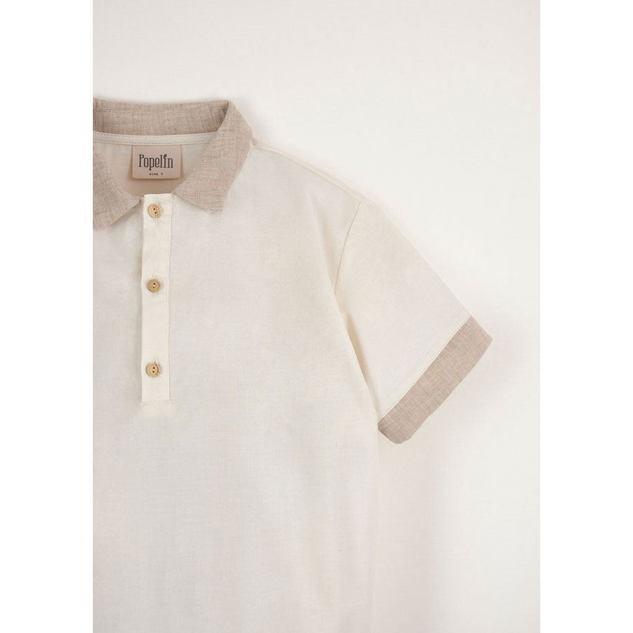 Popelin Off-White Shirt