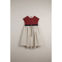 Popelin Beige Low Back Reversible Dress