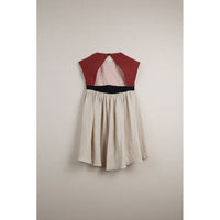 Popelin Beige Low Back Reversible Dress
