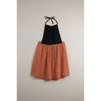 Popelin Orange Reversible Dress