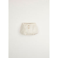 Popelin Off-White Culotte With Placket