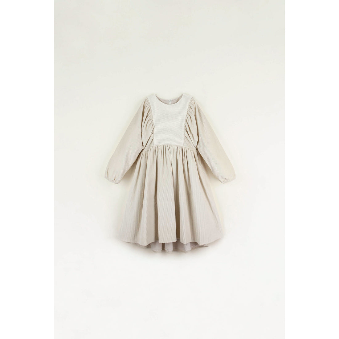 Popelin Off White Yoke Dress
