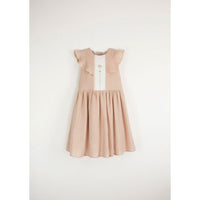 Popelin Pink Dress With Yoke And Frill