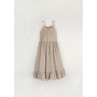 Popelin Sand Dress With Straps