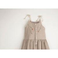 Popelin Sand Dress With Straps