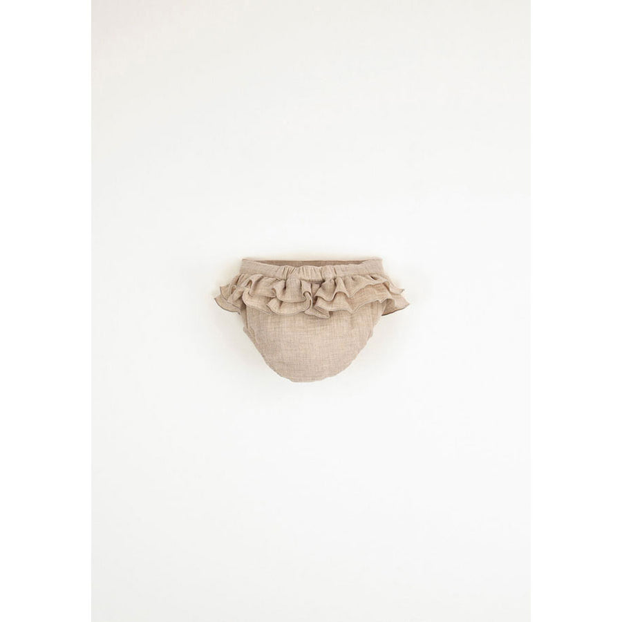 Popelin Sand Culotte With Frills