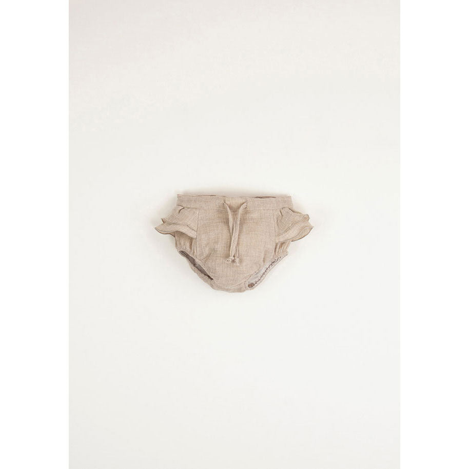 Popelin Sand Culotte With Frills