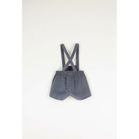 Popelin Grey Crossover Strap Dungarees