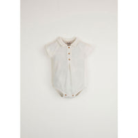 Popelin Knitted Romper With Shirt Collar