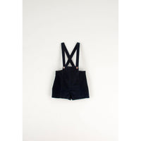 Popelin Black Crossover Strap Dungarees