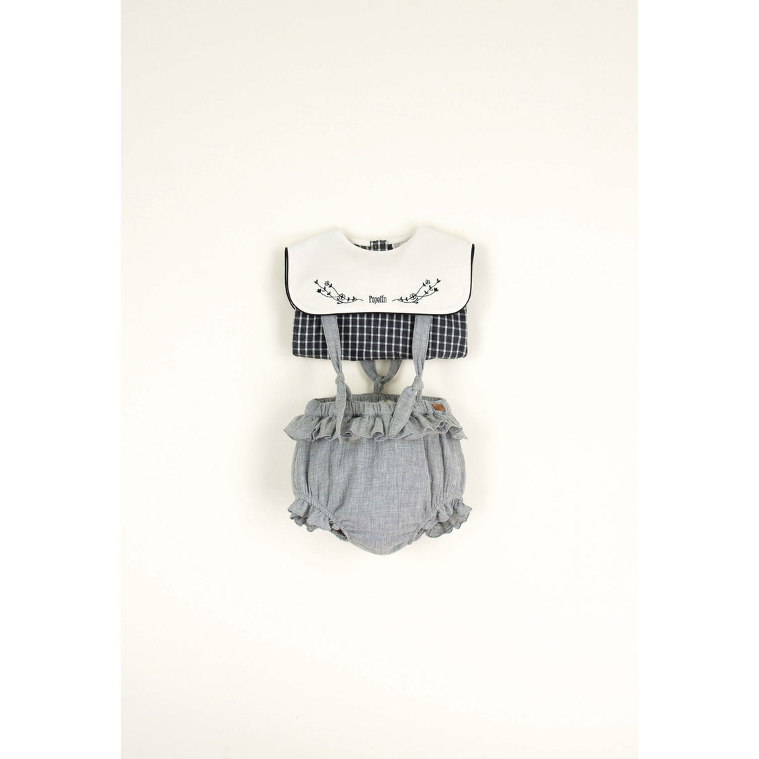 Popelin Light Grey Removeable Srap Frill Culotte