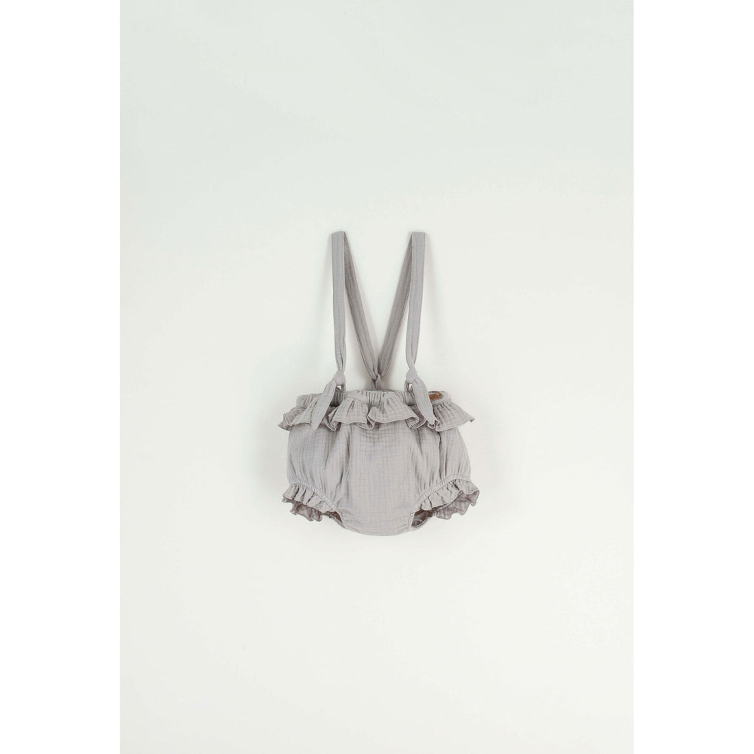 Popelin Taupe Removeable Srap Frill Culotte