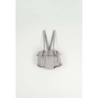 Popelin Taupe Removeable Srap Frill Culotte