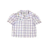 Rasberry Plum Lilac Meadow Blouse