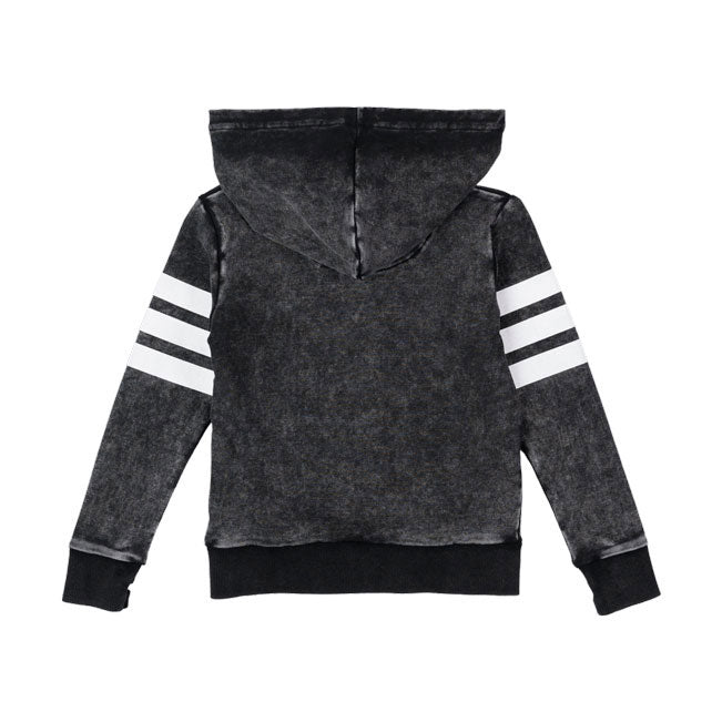 Rock Your Baby Black Wash Stripe Hoodie