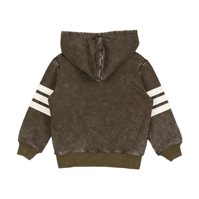 Rock Your Baby Khaki Wash Stripe Hoodie