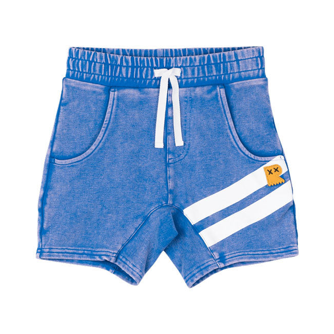 Rock Your Baby Blue Wash Stripe Shorts