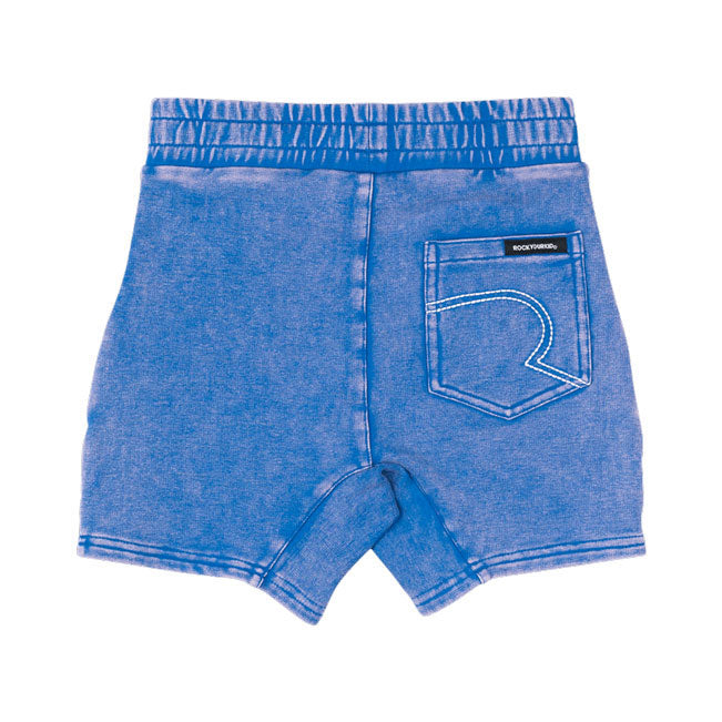 Rock Your Baby Blue Wash Stripe Shorts