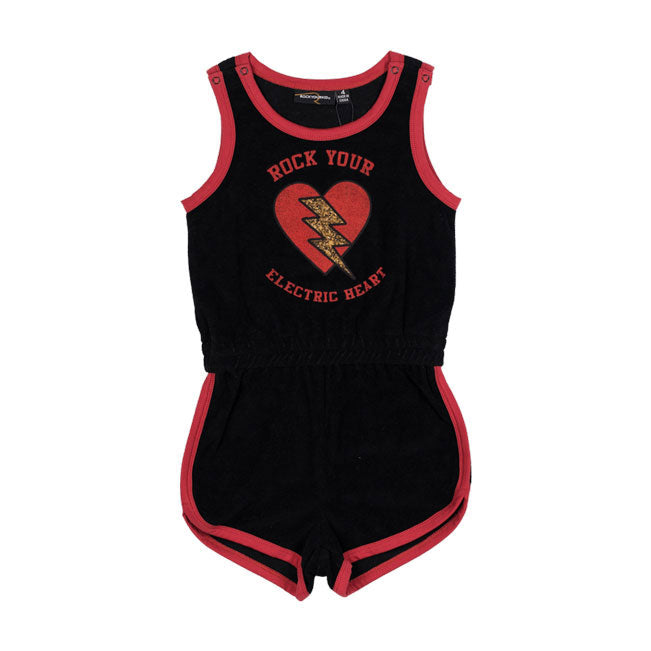 Rock Your Baby Electric Heart Romper