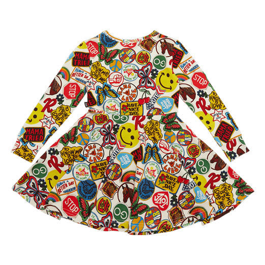 Rock Your Baby Multi Iron Ons Waisted Dress