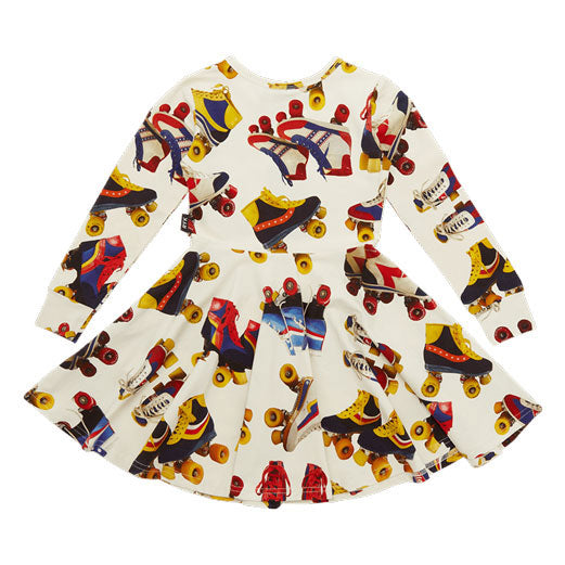 Rock Your Baby Multi Retro Skates Waisted Dress