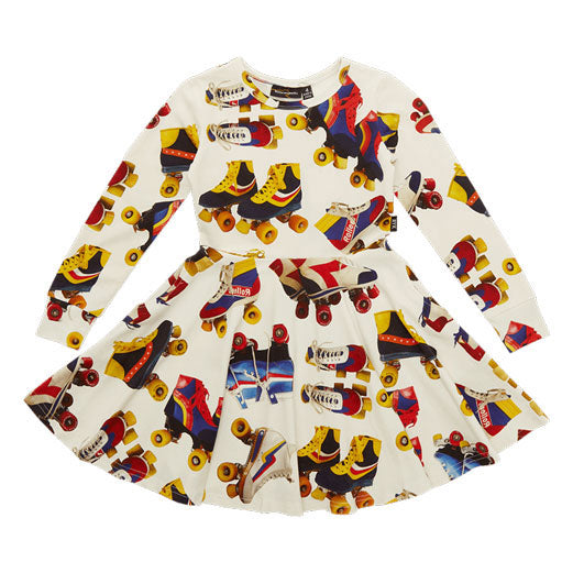 Rock Your Baby Multi Retro Skates Waisted Dress