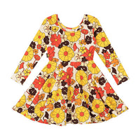 Rock Your Baby Floral 60's Floral Mabel Waisted Dress