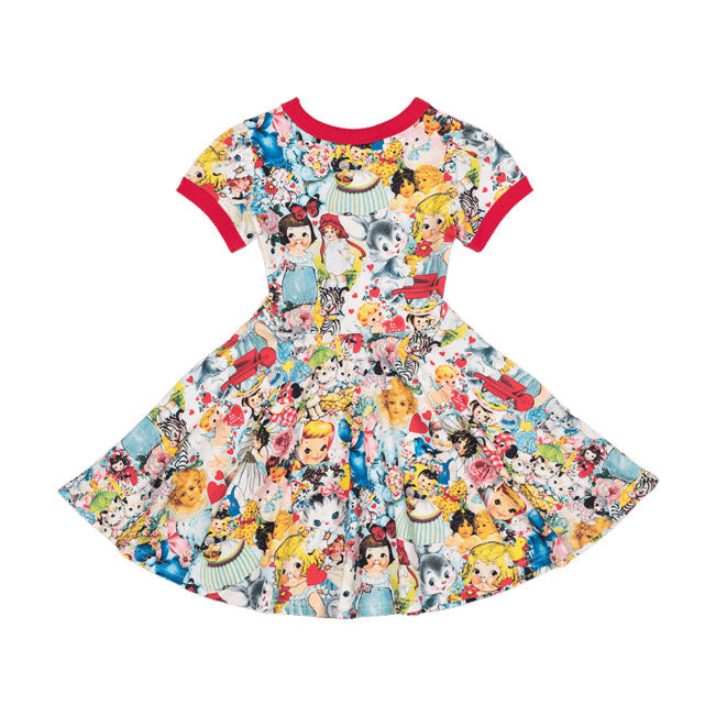 Rock Your Baby Decoupage Waisted Dress