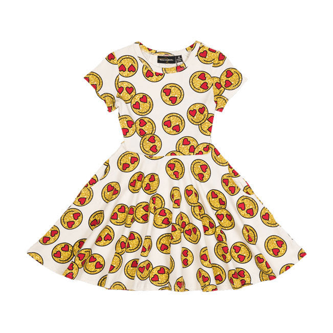 Rock Your Baby Emoji Waisted Dress