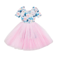 Rock Your Baby Floral Unicorn Flounce Dress