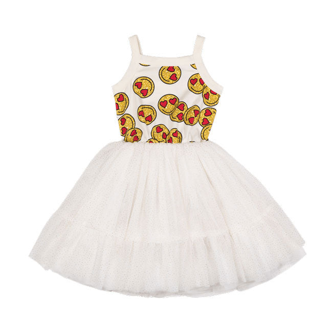 Rock Your Baby Emoji Flounce Dress