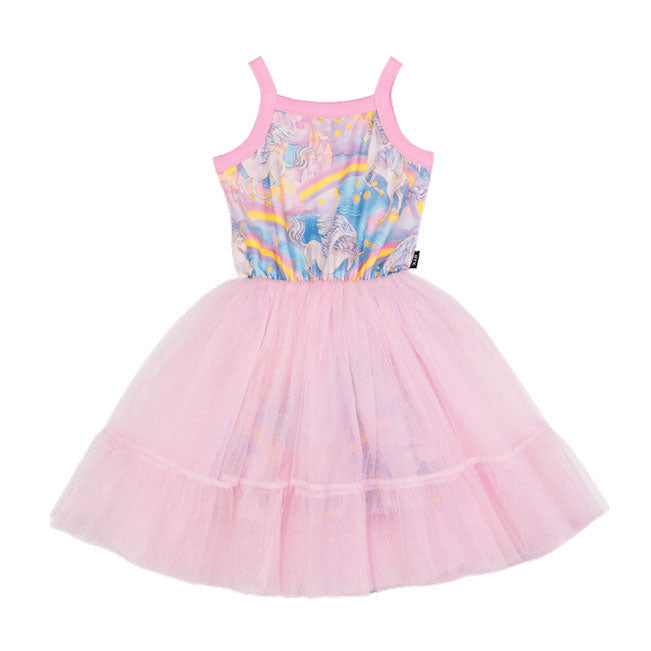 Rock Your Baby Rainbow Dreams Flounce Dress