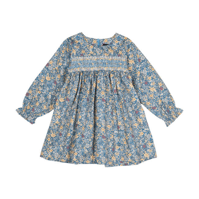Rock Your Baby Blue Floral Smock Dress