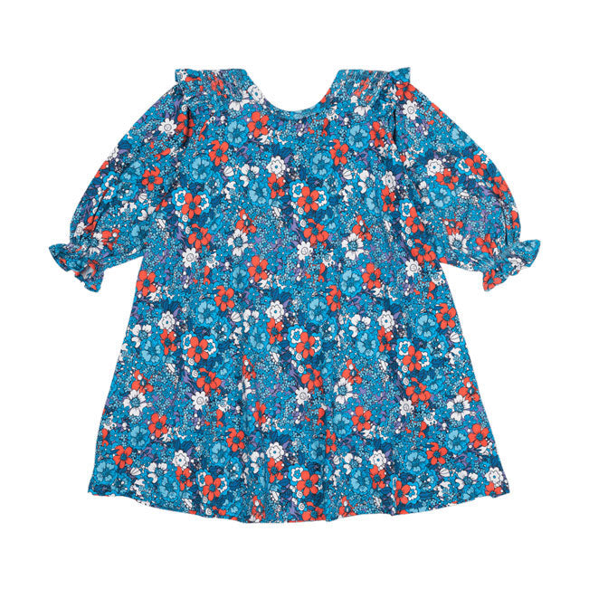 Rock Your Baby Blue Ditsy Floral Dress